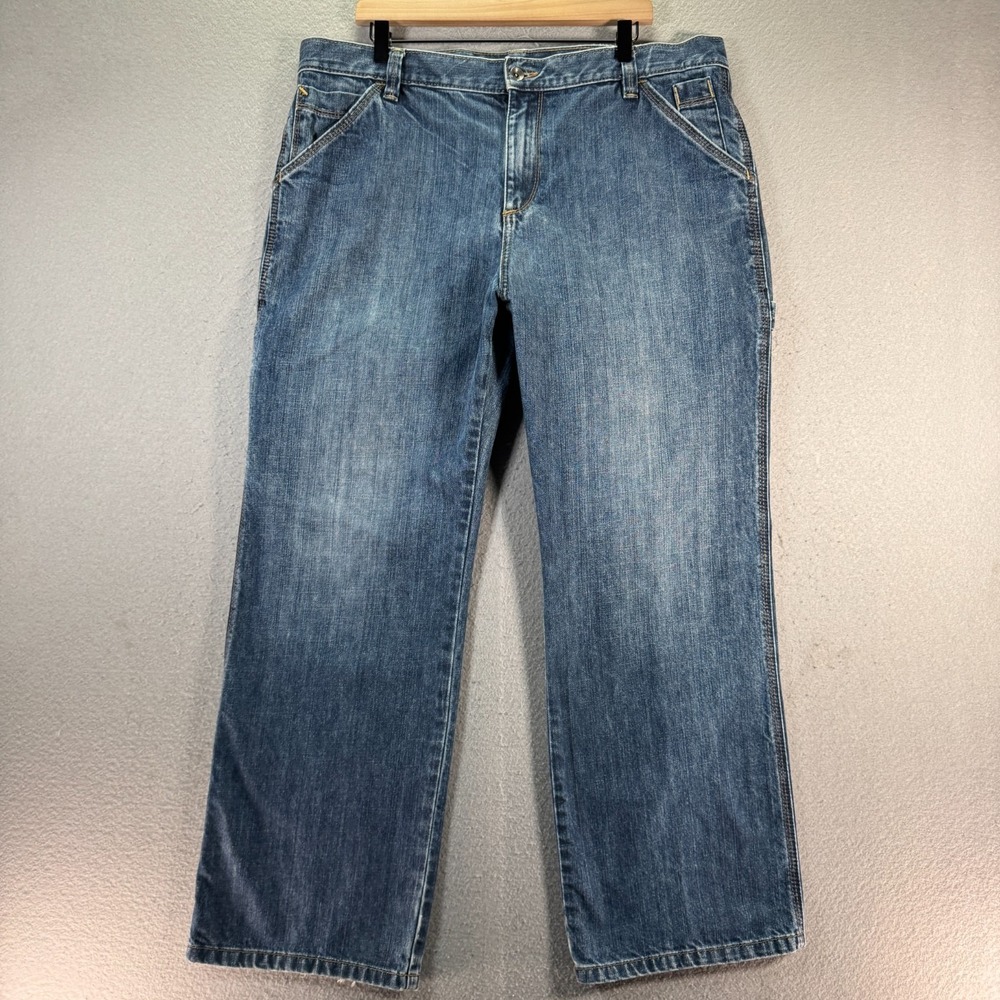 Vintage Old Navy Loose Carpenter Pants Mens 38x32 Blue Denim Classic Trendy Y2K